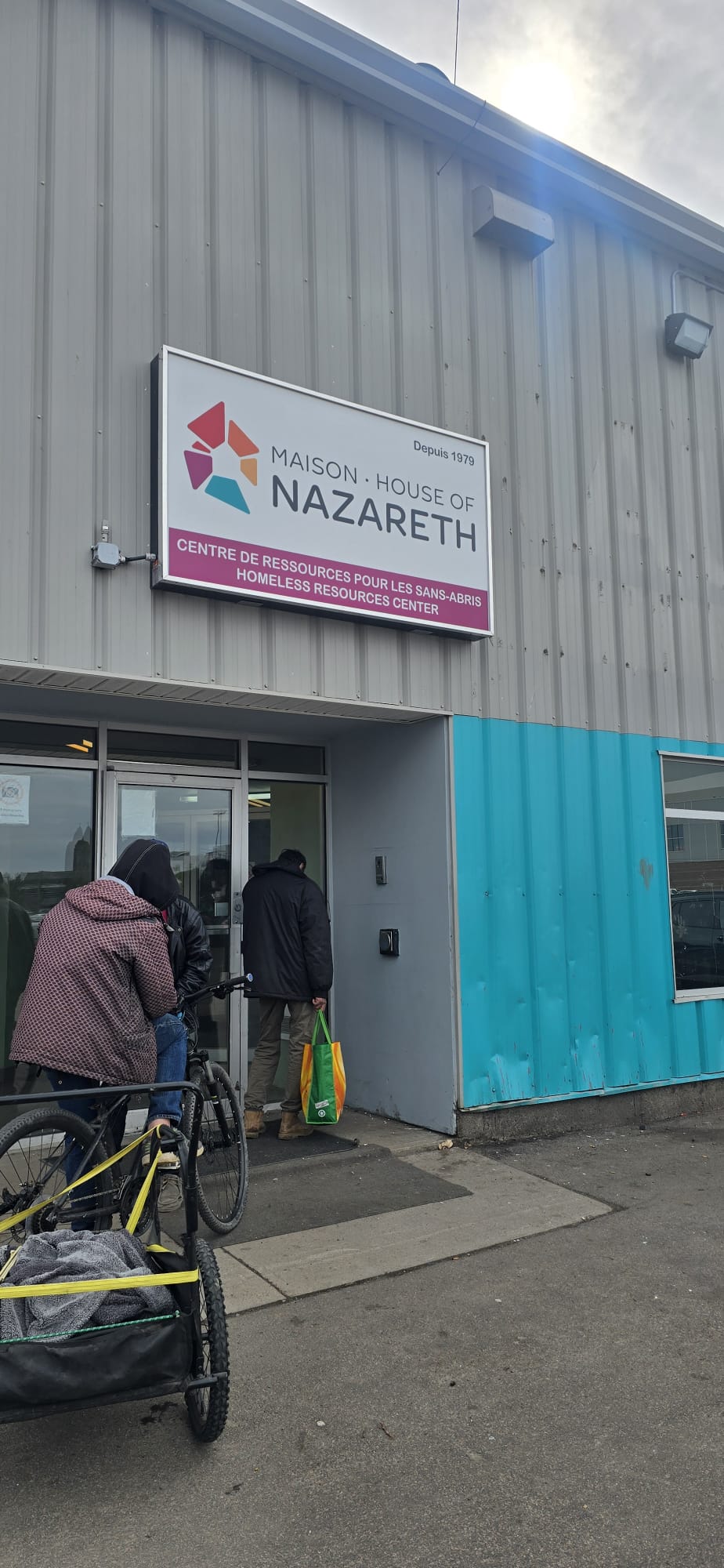 Conversation at House of Nazareth Shelter Moncton