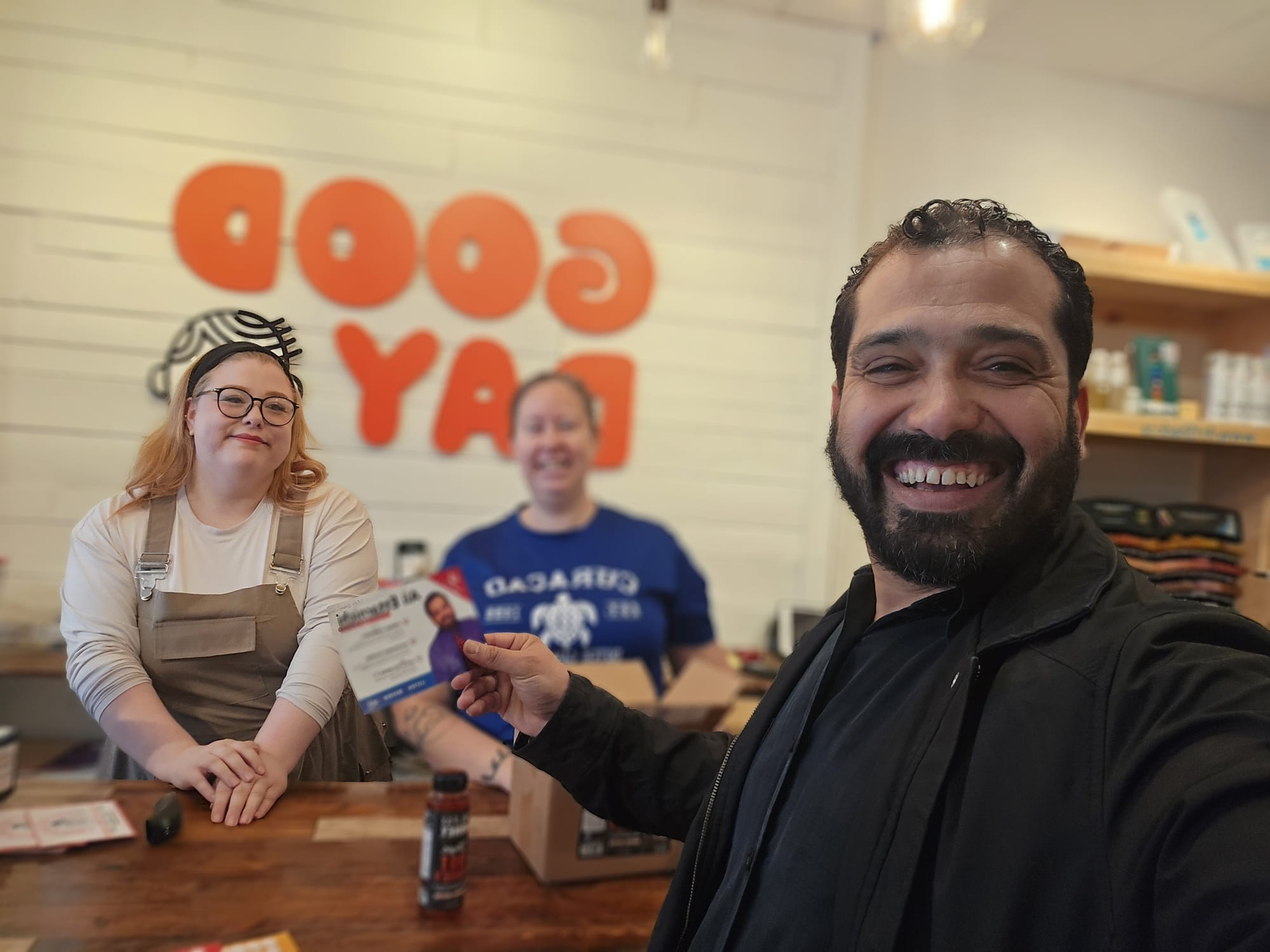 Ali Ettarnichi at a Moncton family-run shop